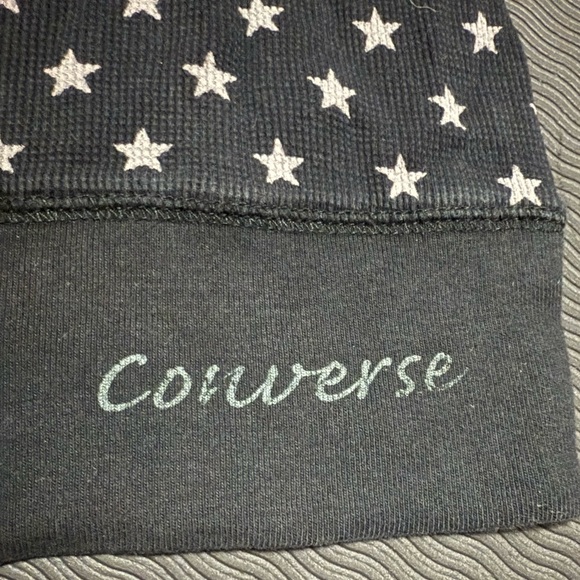 Black Converse Long Sleeve with Grey Stars. - Picture 2 of 2